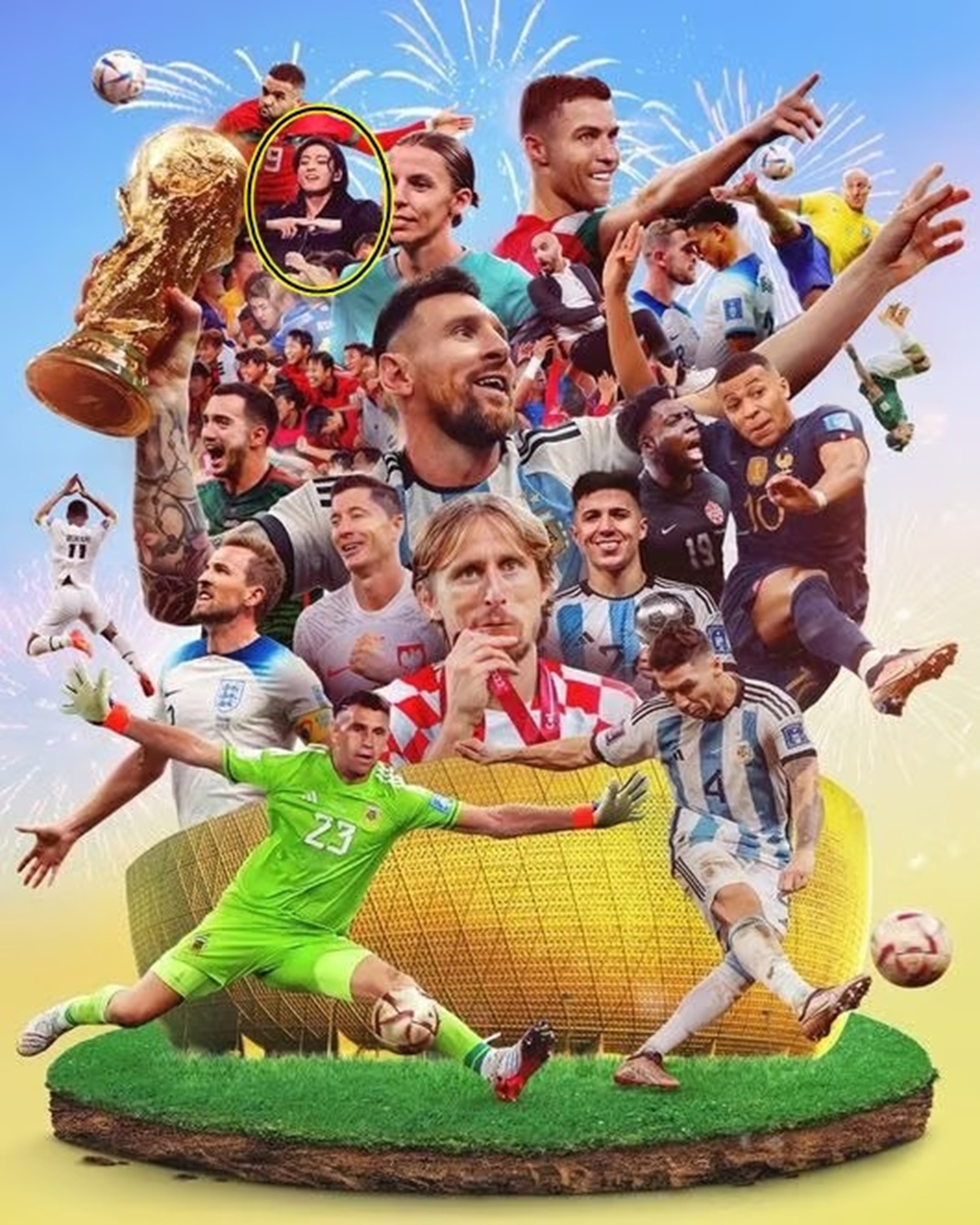 BTSジョングク、W杯ポスターに唯一の非選手として登場 | KOREA WAVE